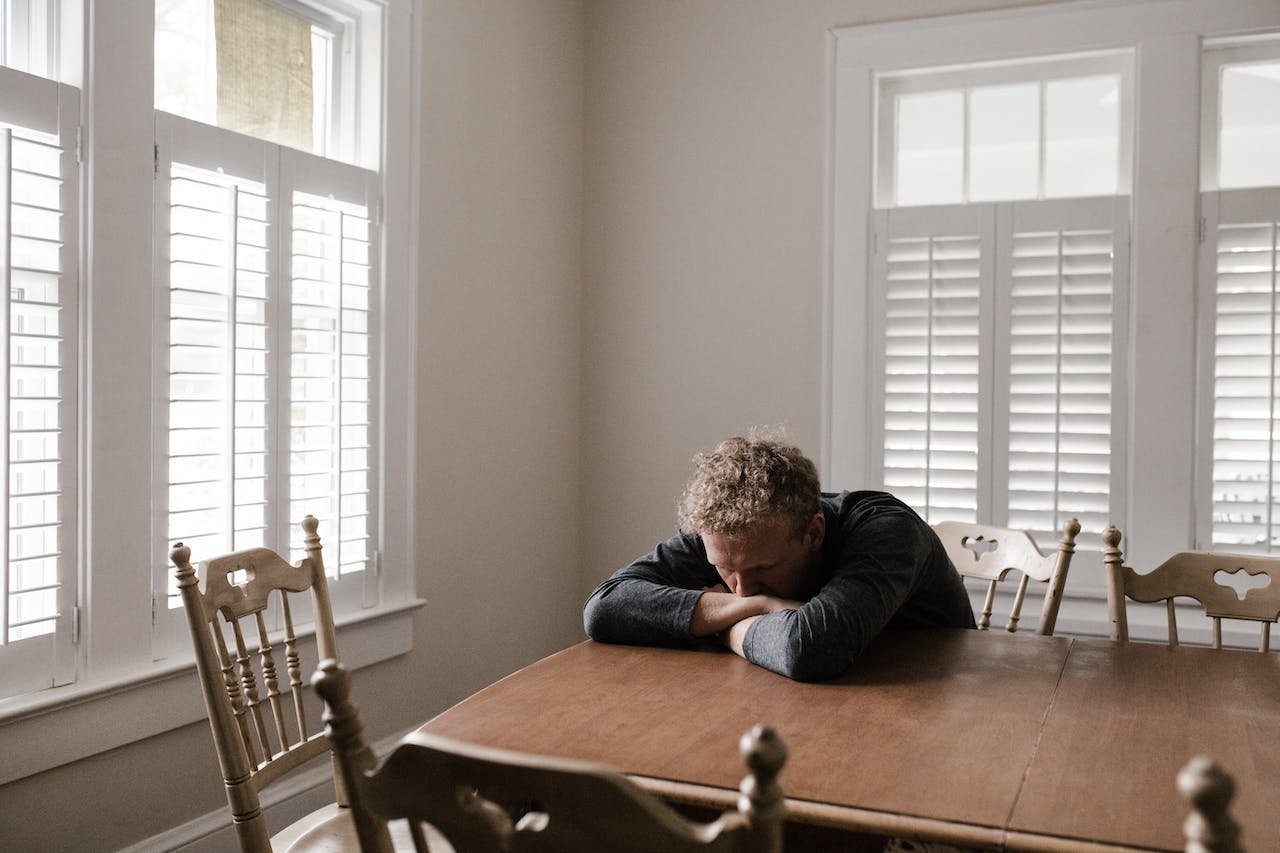 man with mental health problems